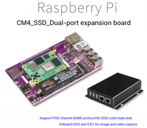 CM4 _ SSD_Dual Network Expansion Board 2,5 Gbit/s und Gigabit Ethernet Port PCIe NVME SSD M.2 2,5G Development Board