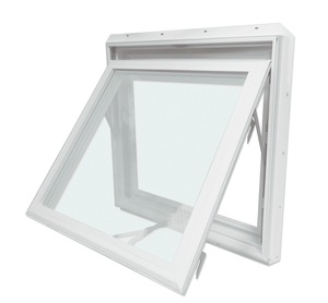 Fabbrica della cina UPVC tendone finestre tenda finestra con schermo e manovella operatore - Product Image 1