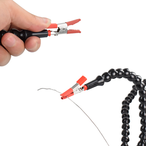 Soldering Third Hand Tool <strong>PCB</strong> Holder with Soldering Iron Tip Cleaner 6 Flexible Arms for Solder <strong>PCB</strong> IC SMD Welding Repair Tool