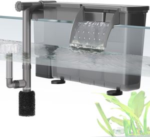 Quiet 8W/10W Fish Tank <strong>Filter</strong> for <strong>Small</strong> and Medium Tanks Featuring Activated Carbon &amp; <strong>Filter</strong> Sponge Durable ABS Material - Product Image 1