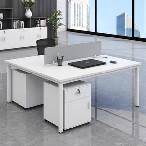 Modern Desk Small <strong>Computer</strong> l Shape Office Desk Cubicle Staff Workstation Table Design Work Desk - Product Image 4