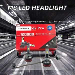 Haizg bán buôn M8 Pro tự động <span class=keywords><strong>Led</strong></span> Đèn Pha công suất cao Ống đồng đơn <span class=keywords><strong>H4</strong></span> xa xe ánh sáng H1 bóng đèn 6000K Nhiệt độ màu 120W - Product Image 4