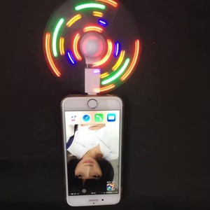 Mejor regalo de promoción smartphone personalizado mensajes led programable mini ventilador - Product Image 1