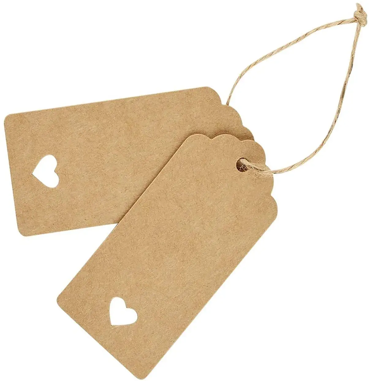 DIY hand geschriebene braune Kraft papier karte String Hang Tag Weihnachten danke kleine Tag Message Card