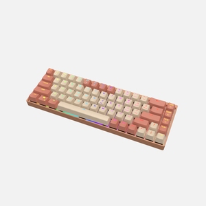 HC681 Mechanical Gaming <strong>Keyboard</strong> 70% Creamy Sound Black Backlit Customized Layout for IOS Android Mac Win
