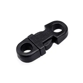 Mini cinturón de seguridad de plástico de 28x10x5mm, hebilla de Liberación lateral, brazalete de paracaídas curvo, correa para Collar de perro, bricolaje