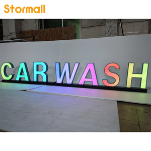 कस्टम व्यवसाय लोगो 3 डी स्टेनलेस स्टील एक्रिलिक नेतृत्व पत्र पर हस्ताक्षर इनडोर/आउटडोर के लिए ip67 रेटिंग प्रमाणित मैनुअल नियंत्रण - Product Image 2