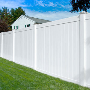 Zhejiang Factory Customized White Full Privacy <strong>6</strong>*<strong>8</strong> <strong>8</strong>*<strong>8</strong> Plastic Vinyle PVC <strong>Fence</strong> and Rail Panel U-chanel for Ur Own Garden