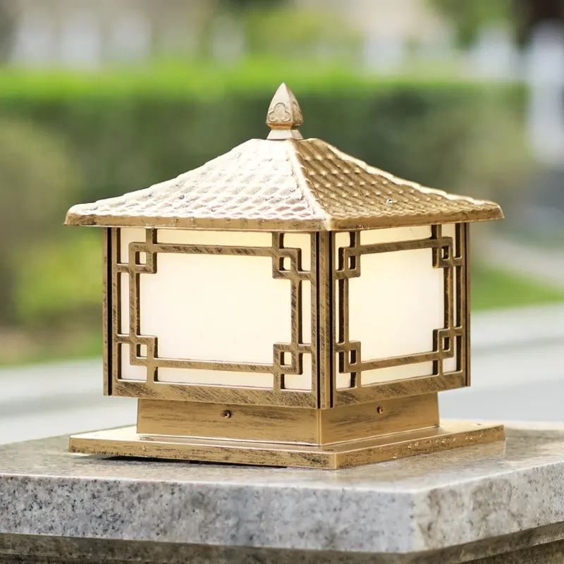 Solar Powered Sensor Lamp Waterproof Outdoor Yard Fence Solar Led Gate Modern Pillar Light For Garden