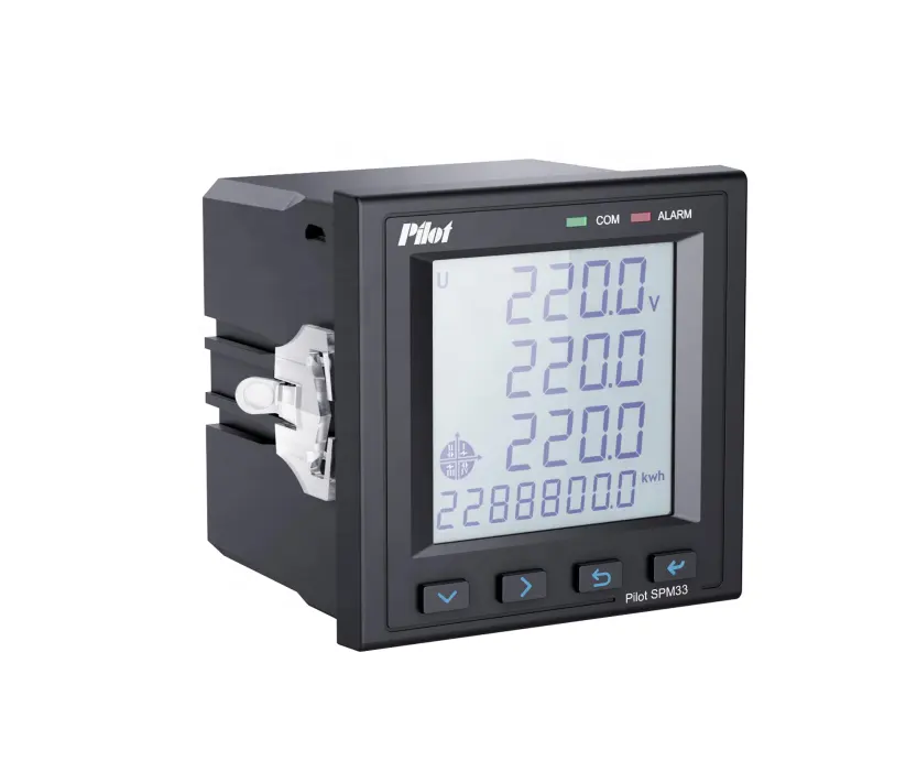 Piloto SPM33 LCD multifunción medidor de potencia, medidor de energía Digital lora