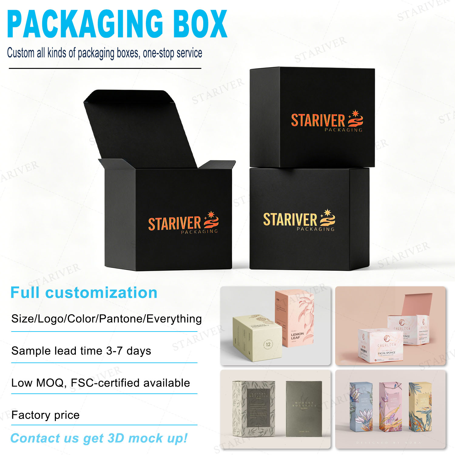 black Packaging Box