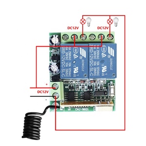 Codice di apprendimento universale 12V 433Mhz controllo accessi match telecomando con trasmettitore e ricevitore rf a 2 canali 433mhz - Product Image 4