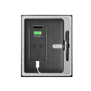 Diario personalizado Powerbank diario banco de energía A5 6 anillas carpeta USB cargador inalámbrico Notebook Crea tu propio planificador - Product Image 2