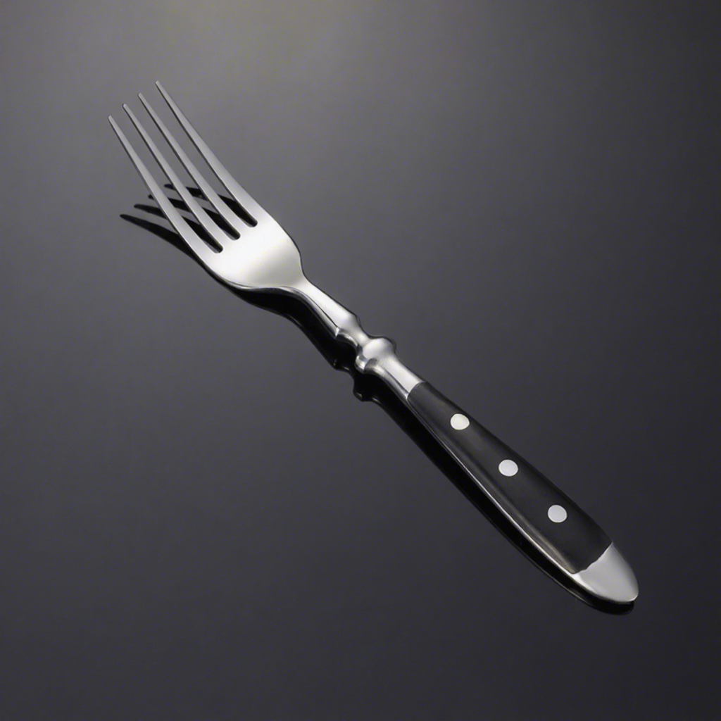 black dinner fork