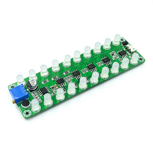 RGB LED Sound Control Sensor Audio Spectrum Display Module DC 5V 12V Flash Melody Light Acoustic Companion - Product Image 1