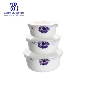 Nhà cung cấp nhà máy thủy tinh 3 cái bát đặt cheapopal bát thủy tinh đặt Baking Chảo Opal Glass bakeware cho khách sạn dịch vụ nhà hàng - Product Image 5