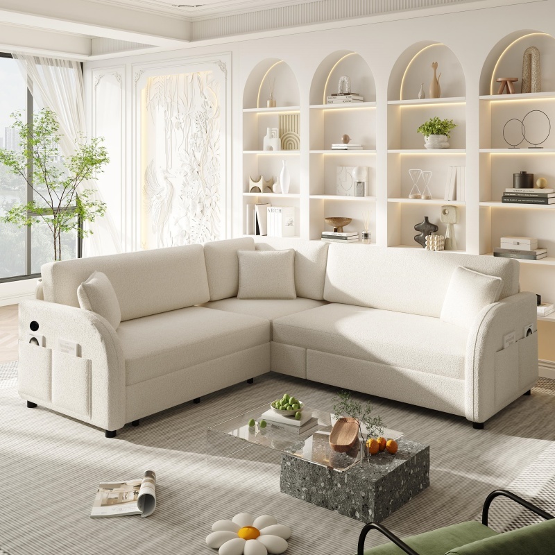 Beige/White
