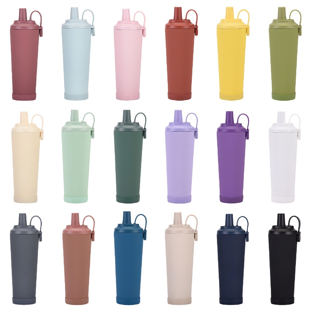 Termo aislado de acero inoxidable con acabado mate y marca personalizada