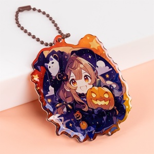 Móc Khóa Acrylic In Theo Yêu Cầu Bùa Hoạt Hình Epoxy Lấp Lánh Hoạt Hình - Product Image 1