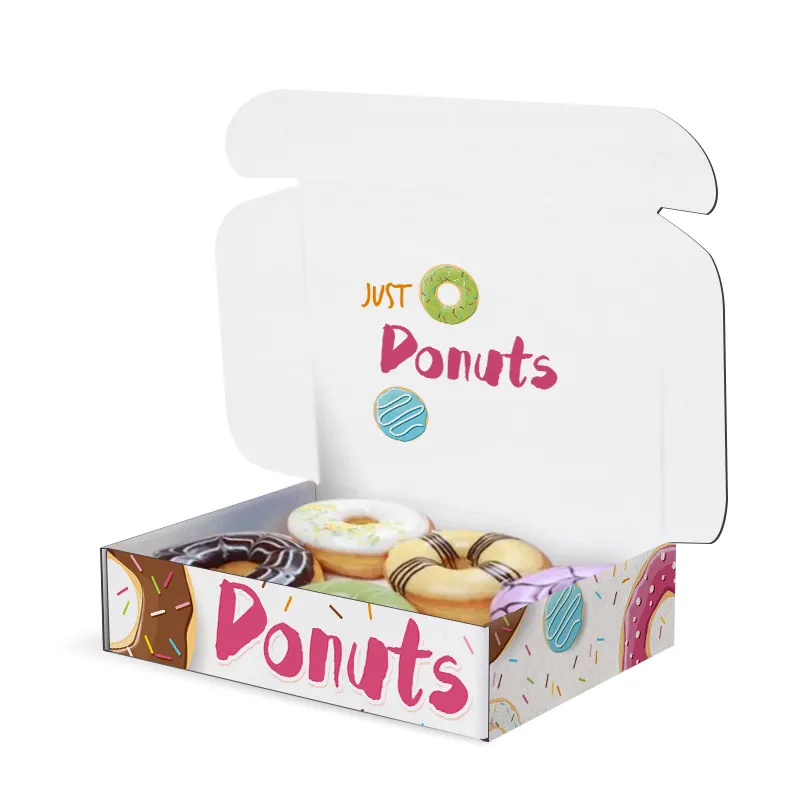 LOKYO-caja de papel de embalaje para hornear, galletas, con logotipo personalizado, respetuosa con el medio ambiente, para panadería
