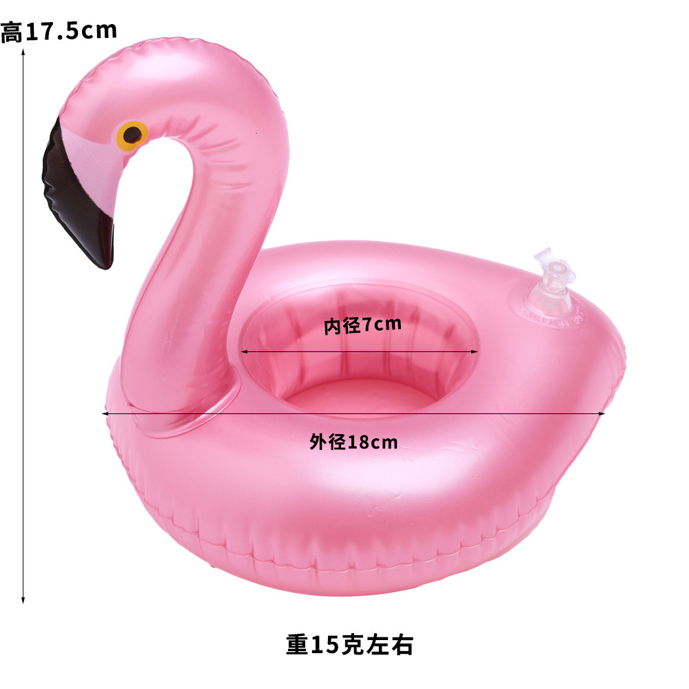 Dessous de verre flamant rose doré