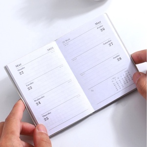 定制每日办公记事本2023规划师日记迷你a 7尺寸口袋皮革笔记本 - Product Image 6