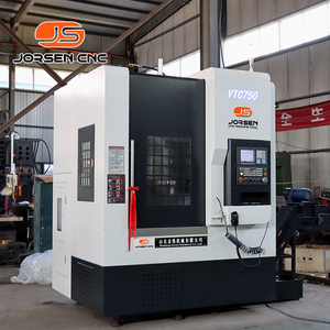 Máquina de torno vertical CNC VTC750 Torno CNC certificado ISO 9001 con transportador de virutas para procesamiento de metales - Product Image 2