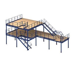 Mehrstufige Mezzanine-Plattform für die Lager lagerung Pulver beschichtung Paletten regal-und Regals ystem - Product Image 1