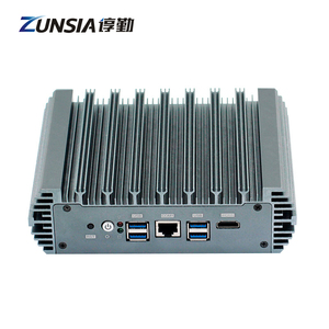 Zunsia Intel Core i3 i5 i7 Network Security 2 * DDR4 Router per Server in alluminio Mini Computer 6Lan Mini PC senza ventola industriale Firewall - Product Image 5