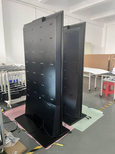 Tekerlekler ile 75 inç tam ekran Kiosk zemin ayakta dijital tabela Totem ekran Totem dijital menü reklam monitör - Product Image 5