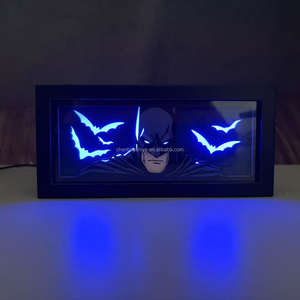 Bat người đàn ông nghệ thuật giấy khắc ánh sáng kỳ nghỉ bên món quà cạnh giường ngủ ánh sáng ban đêm trang trí nội thất nhựa khung ảnh món quà tốt nhất - Product Image 3
