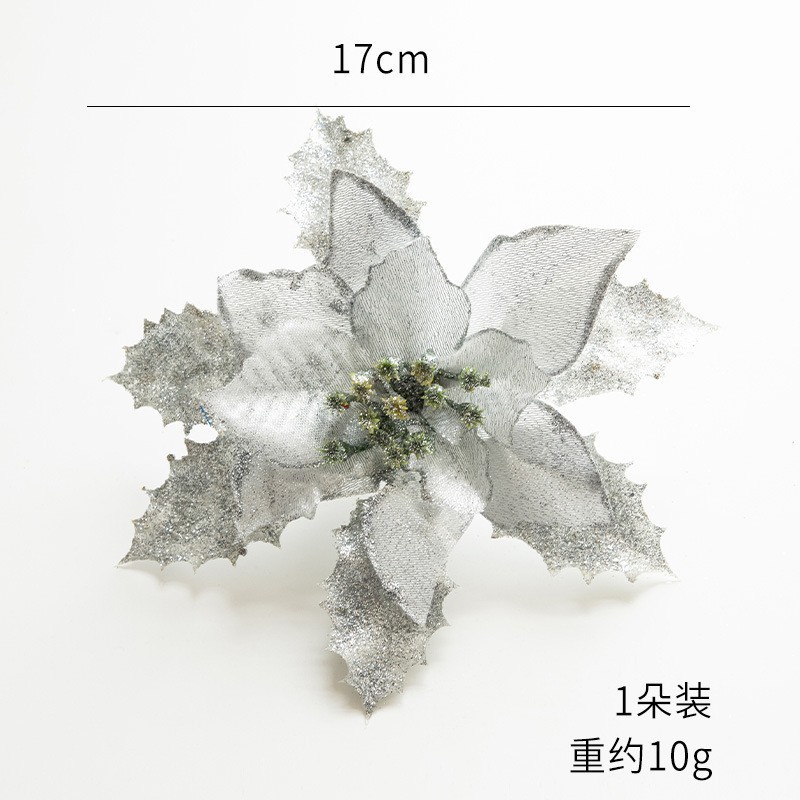 ดอกไม้กลิตเตอร์สีเงิน 10 กรัม
