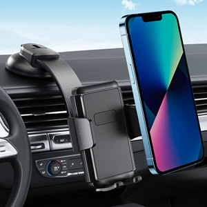Adjustable Car Phone Mount 360&deg; Rotation for Car Dashboard/Windscreen - One Button Release Car Phone <strong>Cradle</strong> - Product Image 1