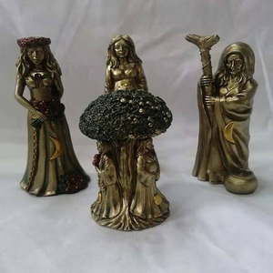 รูปปั้นเรซิน Danu ไอร์แลนด์สามเทพธิดาของ Tuatha De Danann บรอนซ์เสร็จสิ้นรูปปั้น - Product Image 2