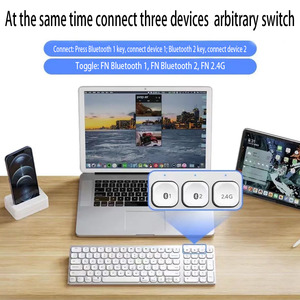 Rechargeable Keyboard and <strong>Mouse</strong> Set Dual-mode + 2.4G Mute Keyboard and <strong>Mouse</strong> <strong>Combo</strong> - Product Image 2