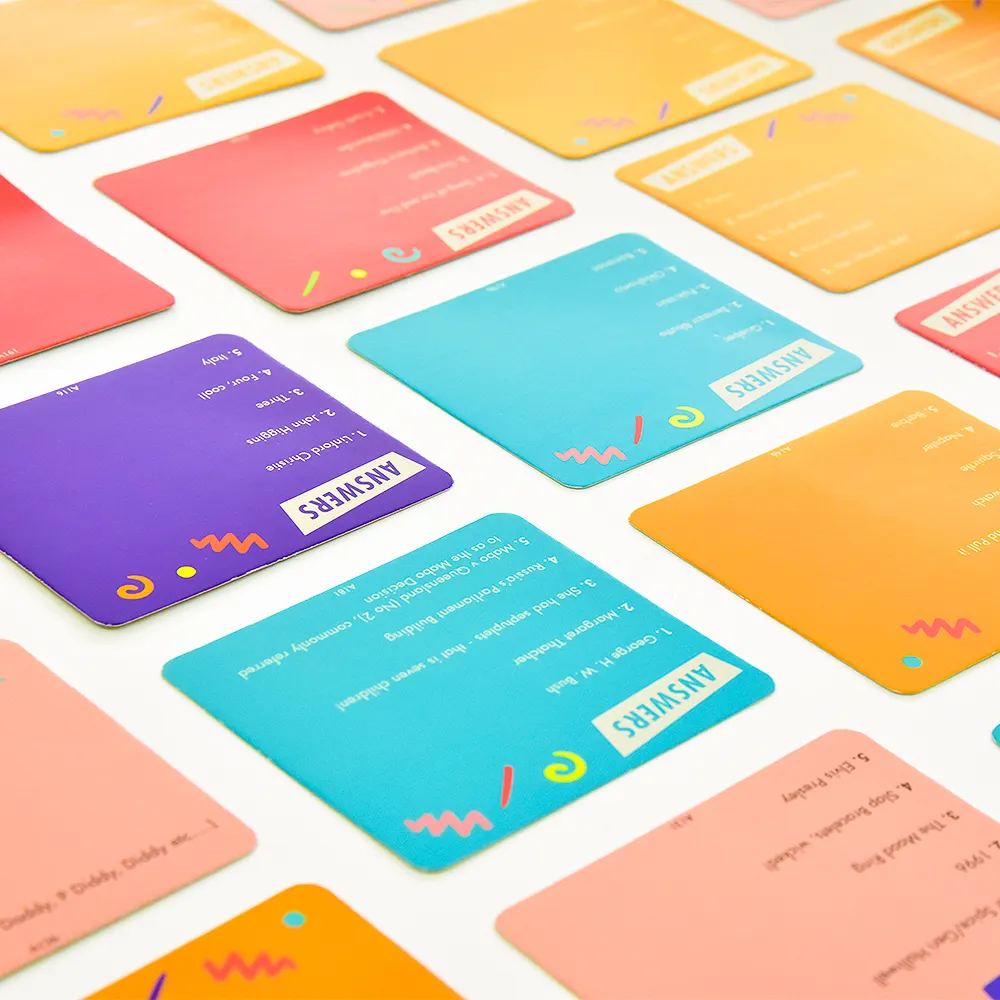 Printing Custom Game Cards Personalized Conversation Game Cards for Friends and Groups