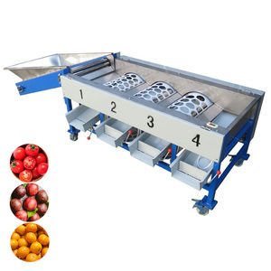Macchina per la classificazione delle date ad alta capacità macchina per la classificazione delle patate alla ciliegia per la selezione di kiwi mela arancia Sorter di dimensioni regolabili - Product Image 3