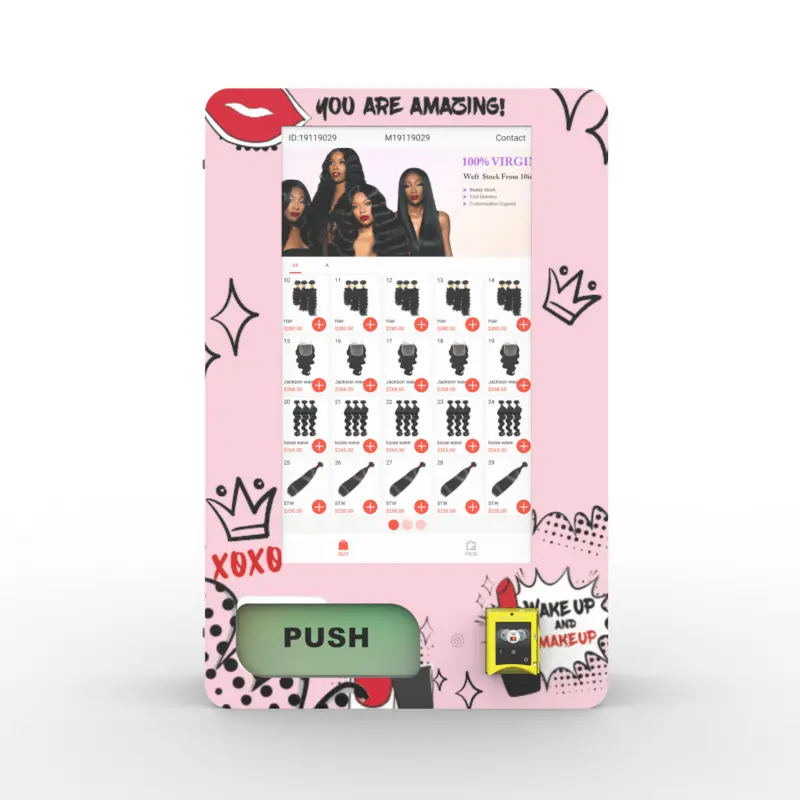 Melhor Preço Personalizado Sex Doll Maskeler Disintectant Vending Machine com leitor de Cartão e sistema