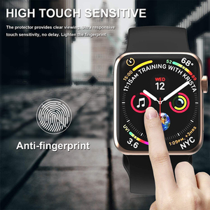 อุปกรณ์ป้องกันหน้าจอป้องกันรอยขีดข่วน PMMA สำหรับ Apple Watch Series 7 8 5 6 4 3ฟิล์มอัลตร้ากระจกใส HD สำหรับ iWatch - Product Image 3