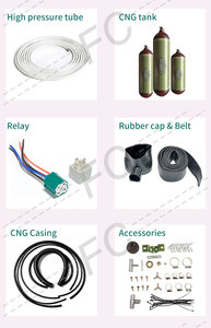 CNG Sequential Injection Kit Conversion System der 3. Generation von FC mit ECU und Reduzier stück für Automobil anwendungen