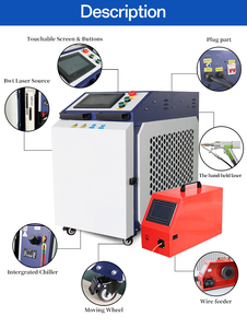 用于除锈激光机的具有焊接和切割功能的3合1光纤激光焊接机 - Product Image 6