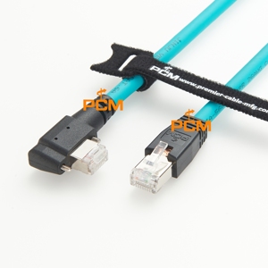 Right Angle Screw Lock RJ45 GigE Camera Cable for Baumer, Point Grey 3D <strong>Imaging</strong> and Robotics, High Speed <strong>Imaging</strong>, Multispectral - Product Image 1