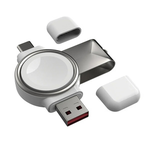 Sıcak satış USB tip-c taşınabilir manyetik kablosuz şarj Apple Watch 7 6 şarj standı istasyonu için - Product Image 1