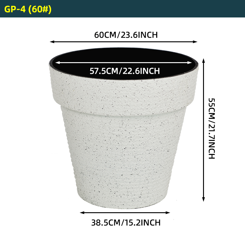 Blanc 60cm/23,6 pouces