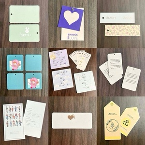 Thân thiện với môi tùy chỉnh giấy treo <span class=keywords><strong>tag</strong></span> Swing <span class=keywords><strong>Tag</strong></span> cho hàng may mặc Túi giày với logo in ấn và chuỗi - Product Image 3