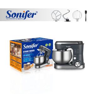 Sonifer SF-8166 yeni ev <span class=keywords><strong>5L</strong></span> çok fonksiyonlu 1200w yumurta çırpıcı kek hamur karıştırıcı salads hamur yiyecek mikseri