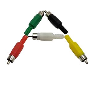 Enchufe RCA azul macho Pin AV altavoz Cable conector REPRODUCTOR DE DVD mezclador altavoz conectar enchufe plástico RCA enchufe RCA Jack L - Product Image 5