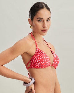 Hoge Kwaliteit Custom Bloemenprint Strappy Strik Design Driehoek Bikini Voor Vrouwen Plus Size Badpakken Groothandel Voor Strand - Product Image 6