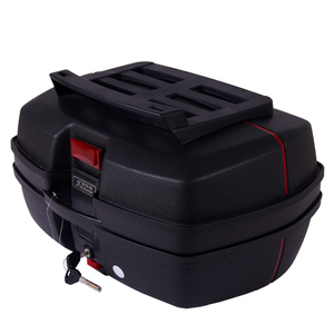 JDR Brand 45L Capacity Motorcycle Top Box <strong>Trunk</strong> with PP Material and LED Light, Model 698 From China