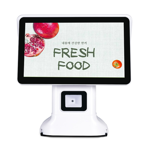 White Color Dual Touch Screens 15.6 and 11.6 INCH Ad Point of Sale/POS <strong>Systems</strong>/POS All in One/RK3568/NFC/58MM Printer - Product Image 2